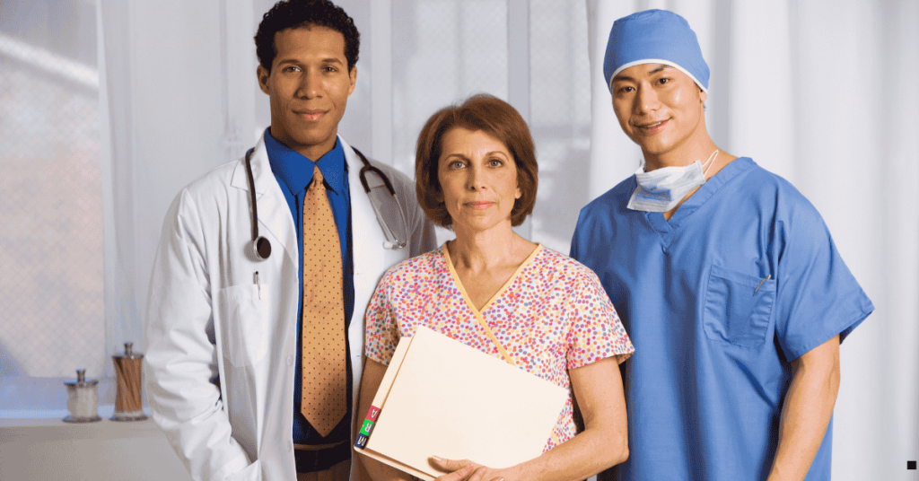 3 medical professionals