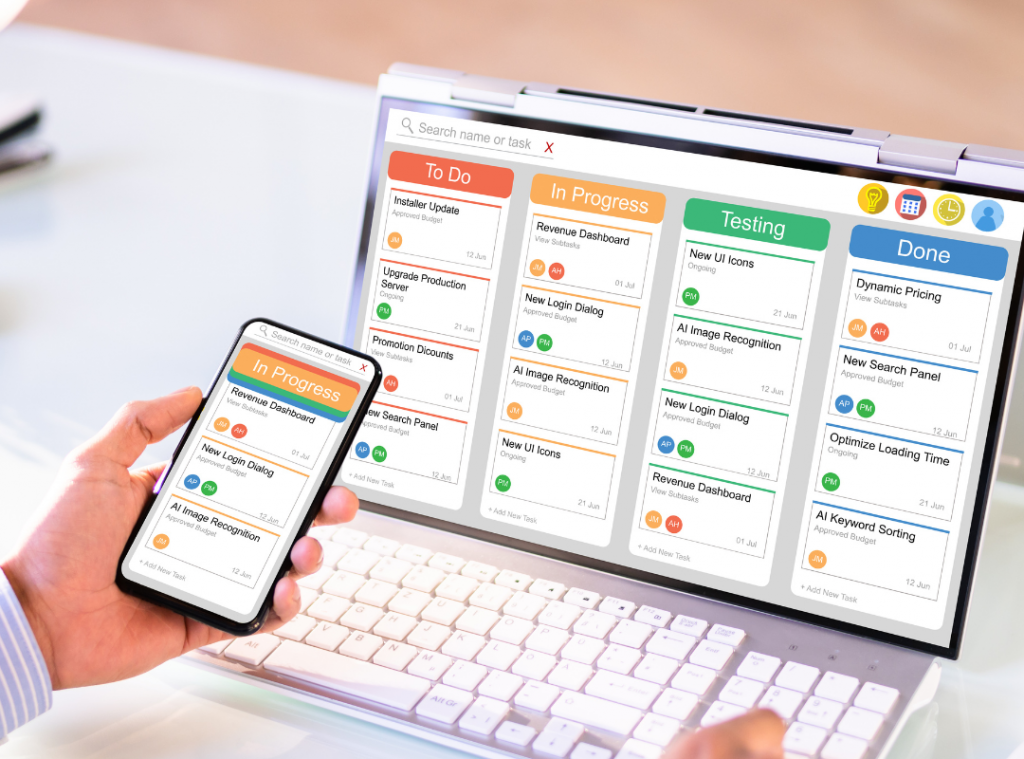 Diary showing absence management