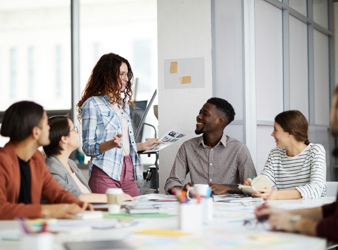 Training and development with a mixed group of people